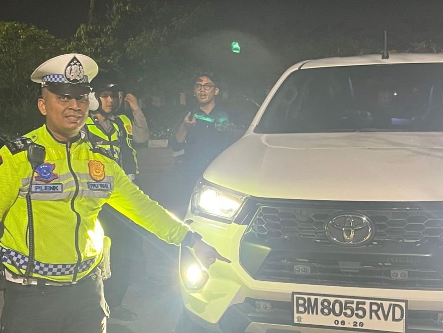 Polisi Tindak 105 Unit Kendaraan Plat Nomor Tidak Sesuai Standar