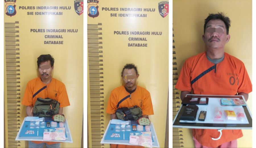 Polres Inhu Grebek Dua Rumah Warga, Sebagai Tempat Transaksi Narkoba