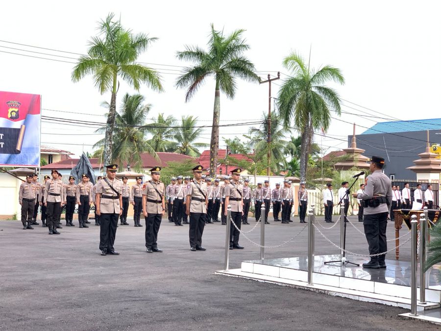 Polres Tanjab Barat Resmi Lantik Kasat Lantas dan Kasat Polairud Baru