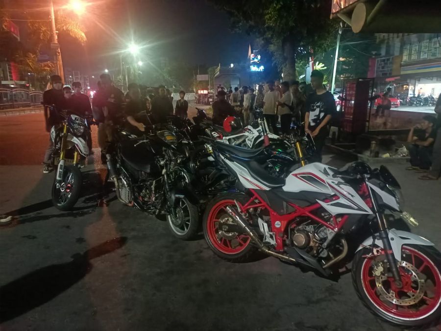 Polresta Pekanbaru Kembali Sita 36 Unit Motor Aksi Balap Liar di Awal September 2023