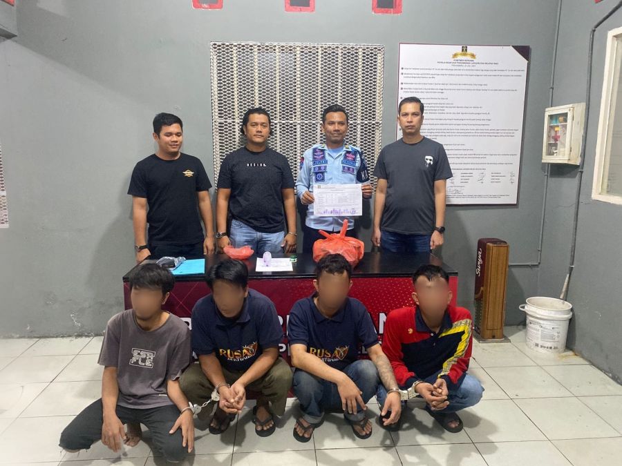 Polresta Pekanbaru Periksa 4 Napi Terlibat Penyelundupan Sabu ke Dalam Rutan Sialang Bungkuk