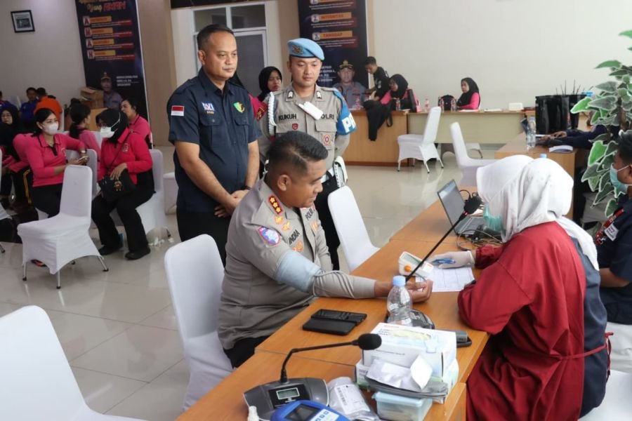 Polresta Tangerang Gelar Donor Darah, Bakti Kesehatan Maknai Hari Bhayangkara