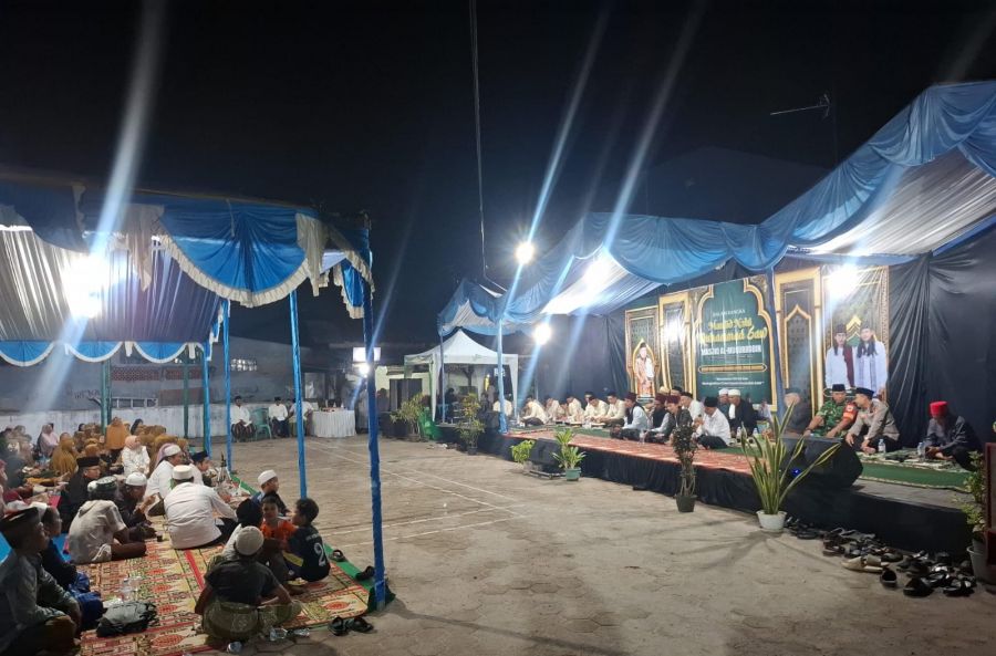 Polsek Anyar Amankan Peringatan Maulid Nabi Muhammad SAW di Desa Anyar