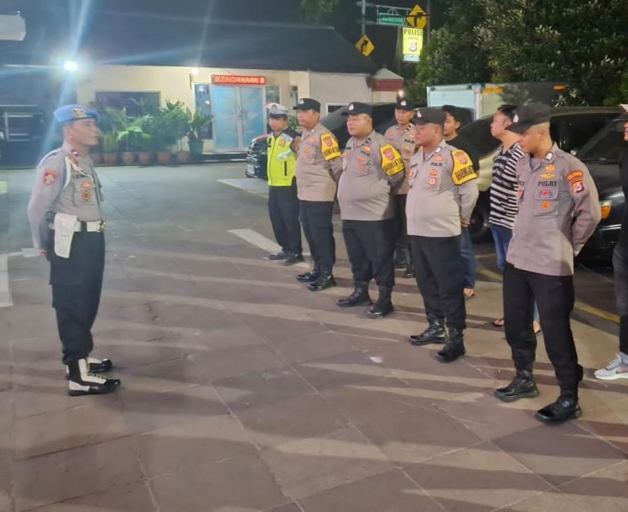 Polsek Cikupa Gelar Apel Ops Cipkon dan Patroli Malam Antisipasi Kejahatan