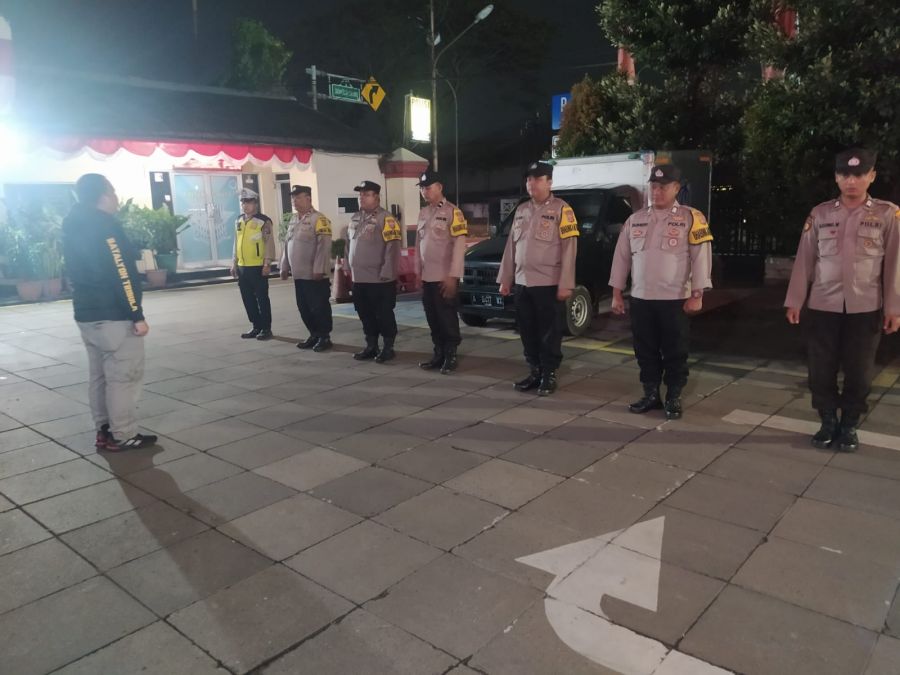 Polsek Cikupa Gelar Apel Ops Cipkon dan Patroli Malam, Pastikan Keamanan Warga
