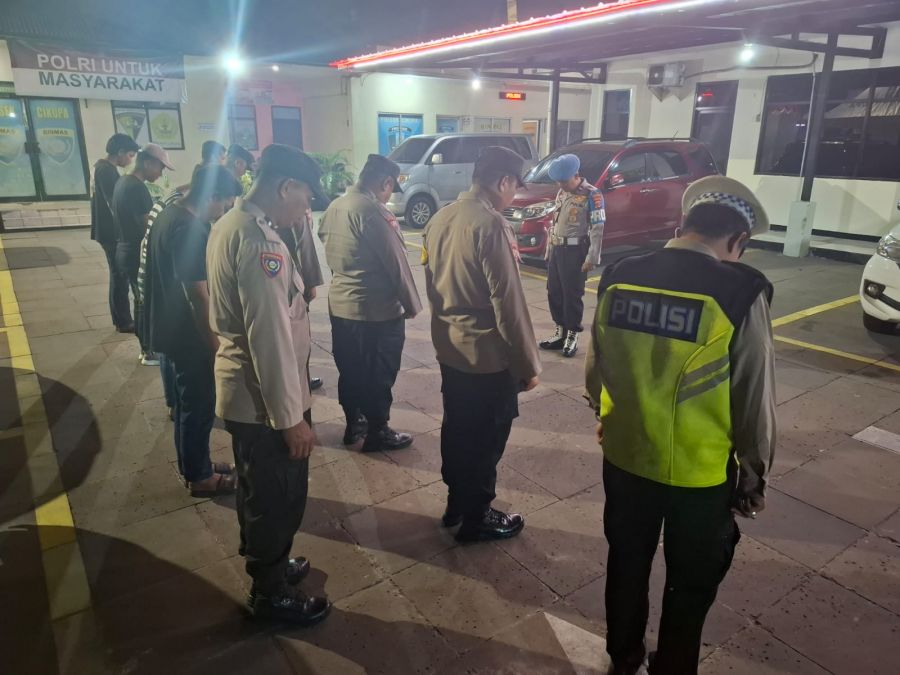 Polsek Cikupa Gelar Apel Ops Cipkon dan Patroli Malam Antisipasi Kejahatan