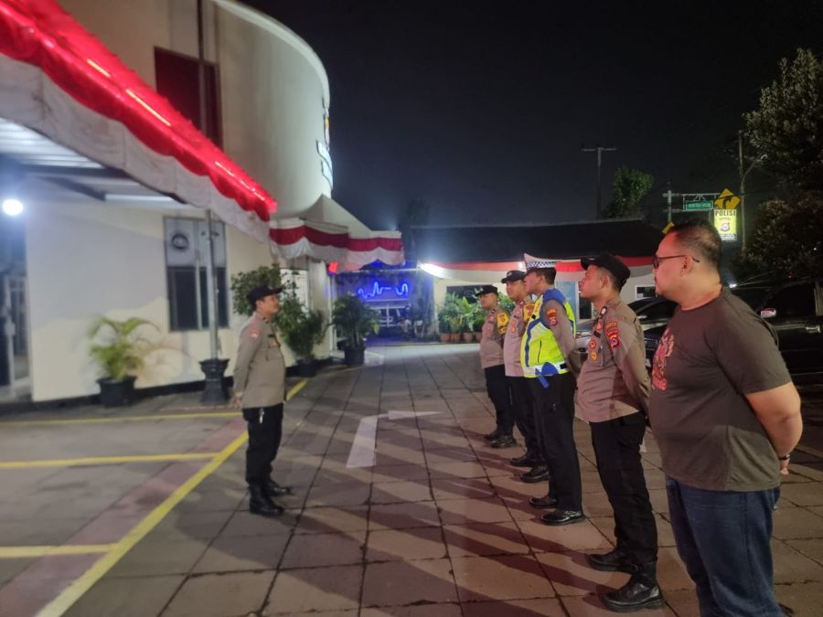 Polsek Cikupa Gelar Apel Ops Cipkon dan Patroli Mobile, Antisipasi Gangguan Kamtibmas Malam Hari
