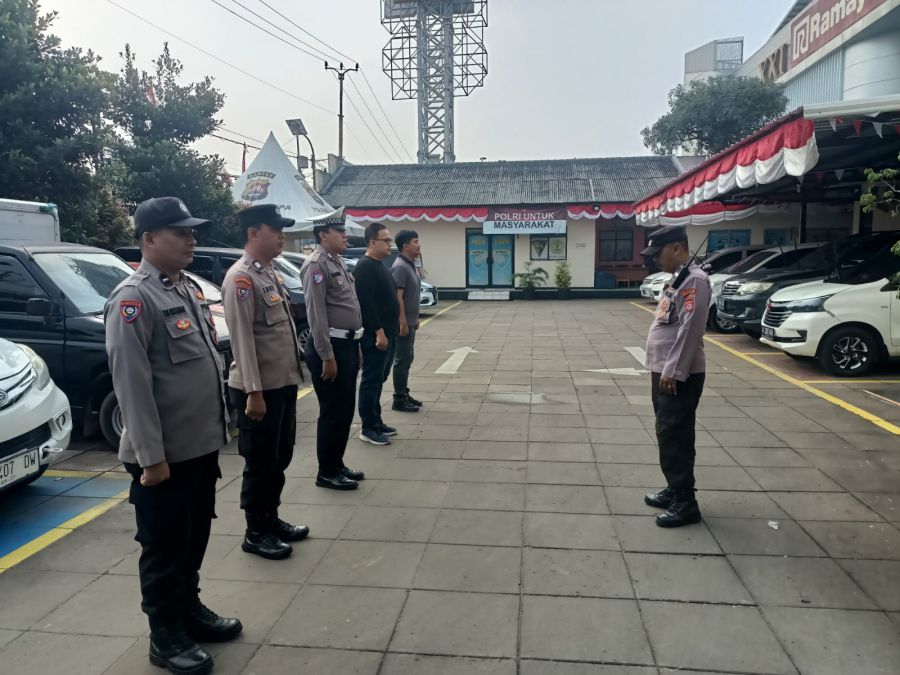 Polsek Cikupa Gelar Apel Pagi, Tingkatkan Kedisiplinan Personel