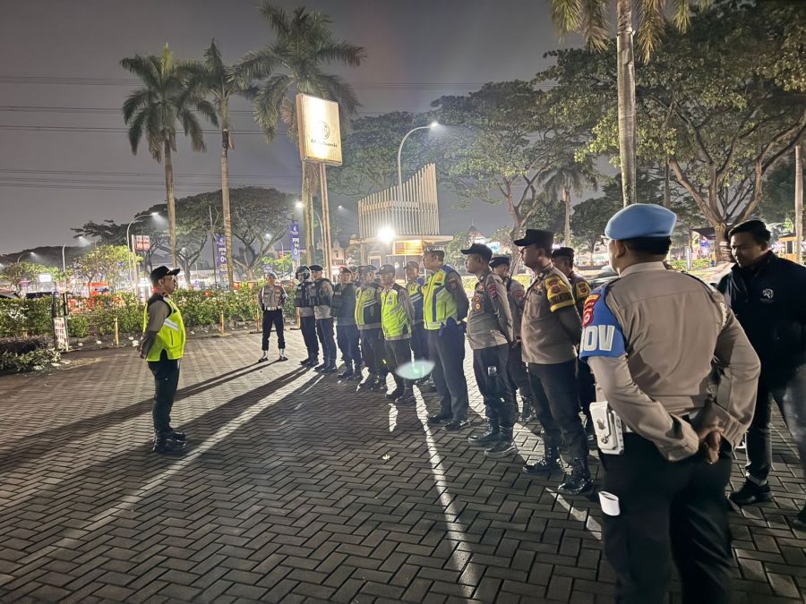 Polsek Cikupa Gelar Apel Patroli Skala Besar Antisipasi Guantibmas