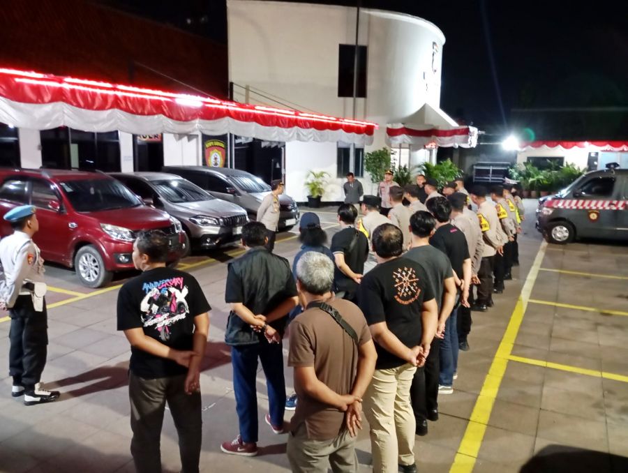 Polsek Cikupa Gelar Apel Siaga Pengamanan di Mako, Libatkan Personel dan Ormas