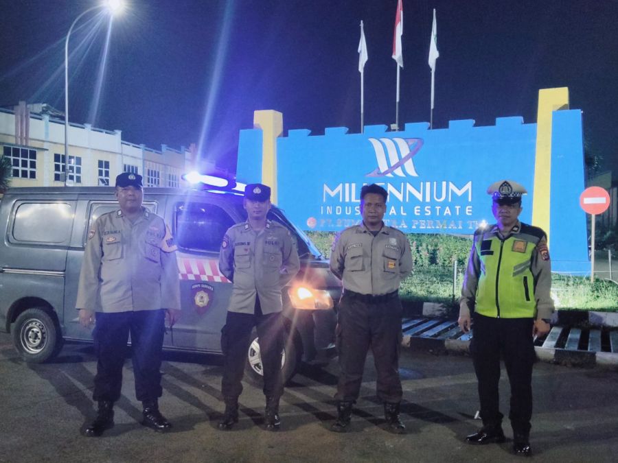 Polsek Cikupa Gelar Ops Cipkon, Patroli Mobile Jaga Kondusifitas Wilayah