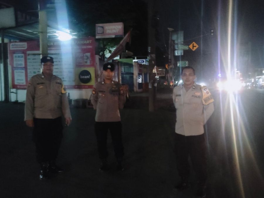 Polsek Cikupa Gelar Ops Cipkon, Patroli Malam Dipimpin Kanit Reskrim Ipda Syaiful Rusdiansyah