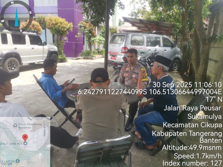 Polsek Cikupa Polresta Tangerang Sambang Warga Kelurahan Sukamulya