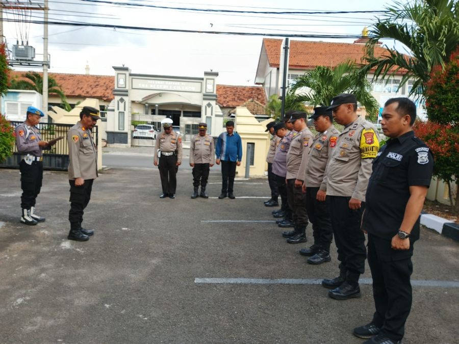 Polsek Cilegon Gelar Apel Pagi, Kompol Firman Hamid Ingatkan Disiplin dan Pelayanan