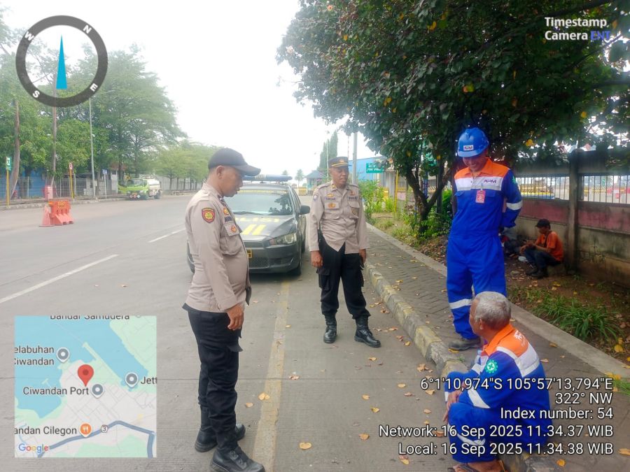 Polsek KP Banten Intensifkan Patroli Dialogis di Kawasan Pelabuhan