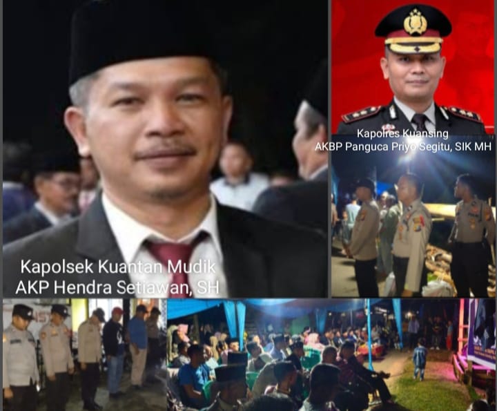 Polsek Kuantan Mudik Polres Kuansing Berikan Pengamanan Kampanye Dialogis