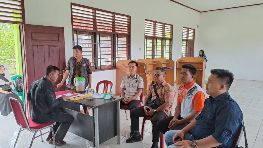 Polsek Penukal Utara Lakukan Pemantauan Terhadap Tes Wawancara Calon PTPS