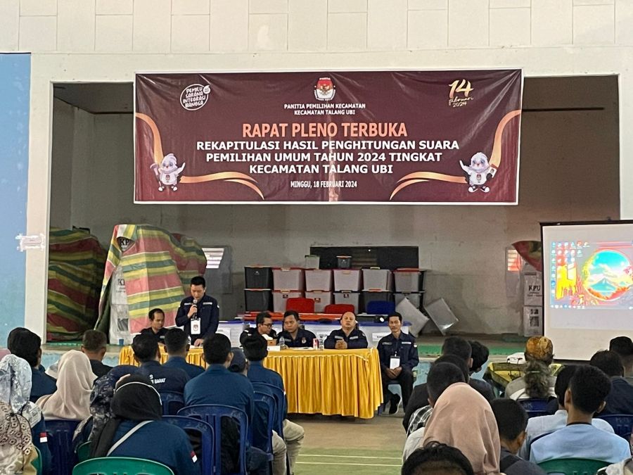 Polsek Talang Ubi Lakukan PAM Rapat Pleno Terbuka Rekapitulasi Hasil Perhitungan Suara Pemilu 2024