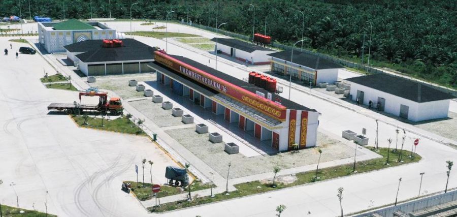 Rest Area Tol Pekanbaru - Bangkinang Segera Rampung
