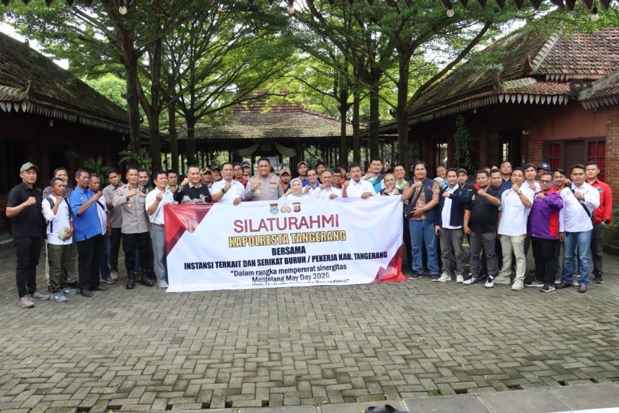 Sambut May Day 2026, Kapolresta Tangerang Ngopi Bareng Serikat Buruh