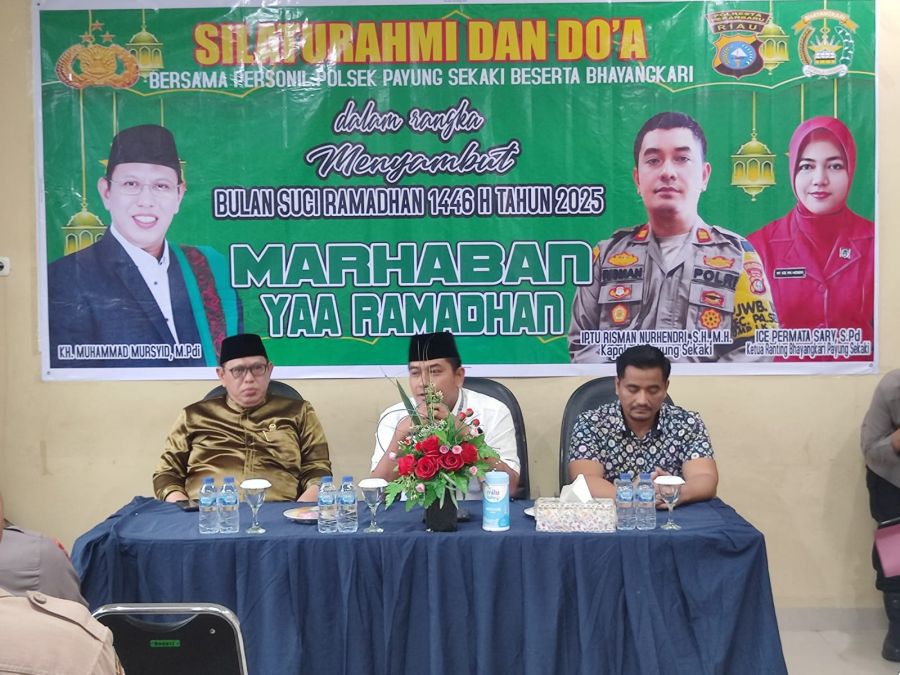 Sambut Ramadhan, Polsek Payung Sekaki Gelar Silaturahmi dan Doa Bersama