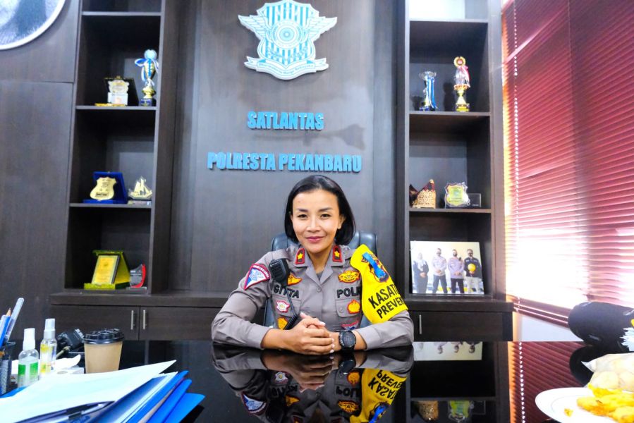 Satlantas Polresta Pekanbaru Gelar Riau Tertib Keselamatan Berkendara