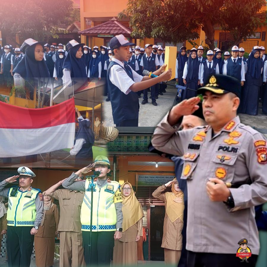 Satlantas Polresta Pekanbaru Rangkul Siswa Tertib Berlalu Lintas