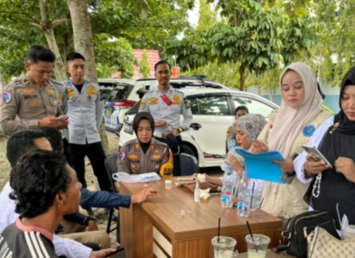 Satu Orang Sopir Positif Narkoba Saat Operasi Zebra di Bangkinang