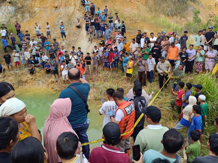 Sempat Hilang, Dua Bocah Ditemukan Tewas di Kolam Bekas Galian C Pekanbaru