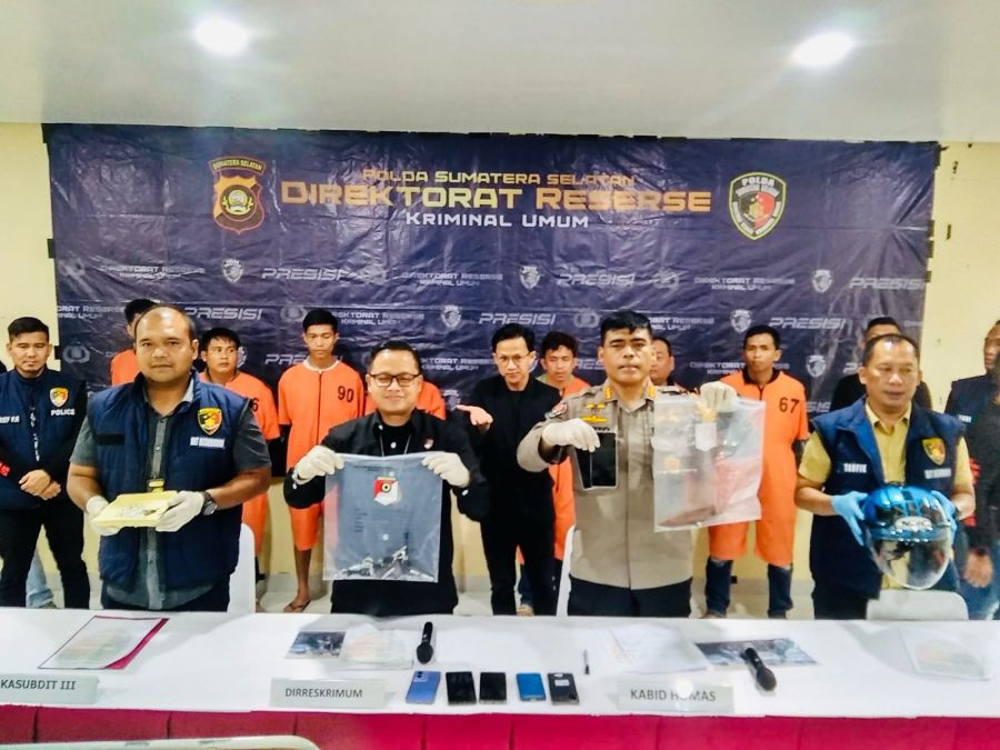 Sempat Viral, 7 Pelaku Curas Sadis yang Lukai Nasabah Bank Dibekuk Tim Jatanras Krimum Polda Sumsel