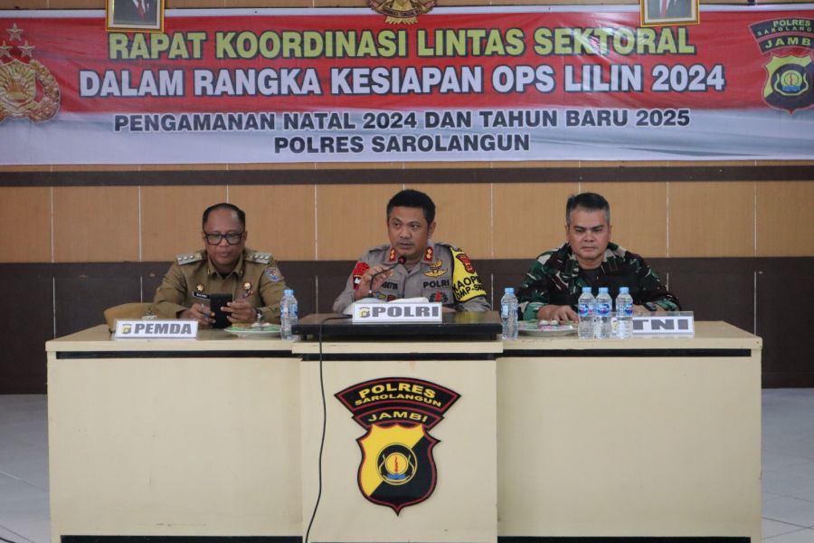 Senkom Mitra Polri Kabupaten Sarolangun Hadiri Rapat koordinasi di Mapolres Sarolangun