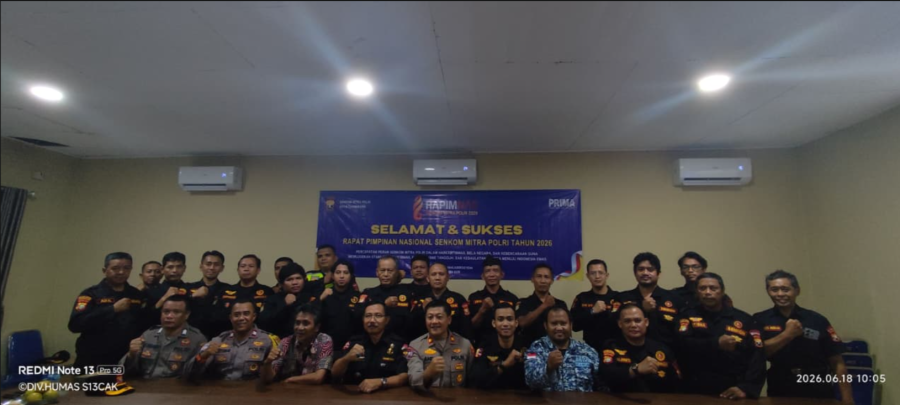 Senkom Mitra Polri Kota Tangerang Ikuti RAPIMNAS 2026 Secara Hybrid, Perkuat Sinergi Jaga Kamtibmas