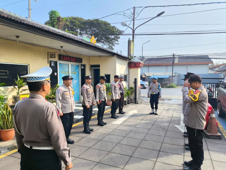 Serah Terima Tugas Jaga di Polsek Cikupa Berjalan Lancar, Kondisi Tahanan dan Inventaris Aman