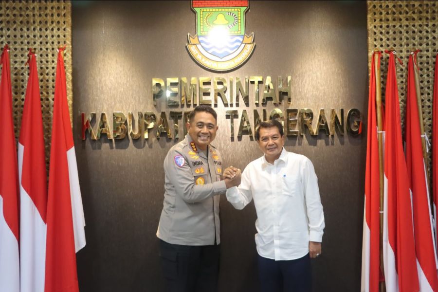 Silaturahmi ke Bupati, Kapolresta Tangerang Diskusikan Pelaksanaan Ketahanan Pangan