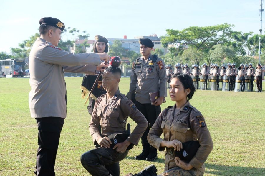 Tradisi Pembaretan Bintara 48, Pesan Kapolda: Jangan Lupakan Jasa Orang Tuamu