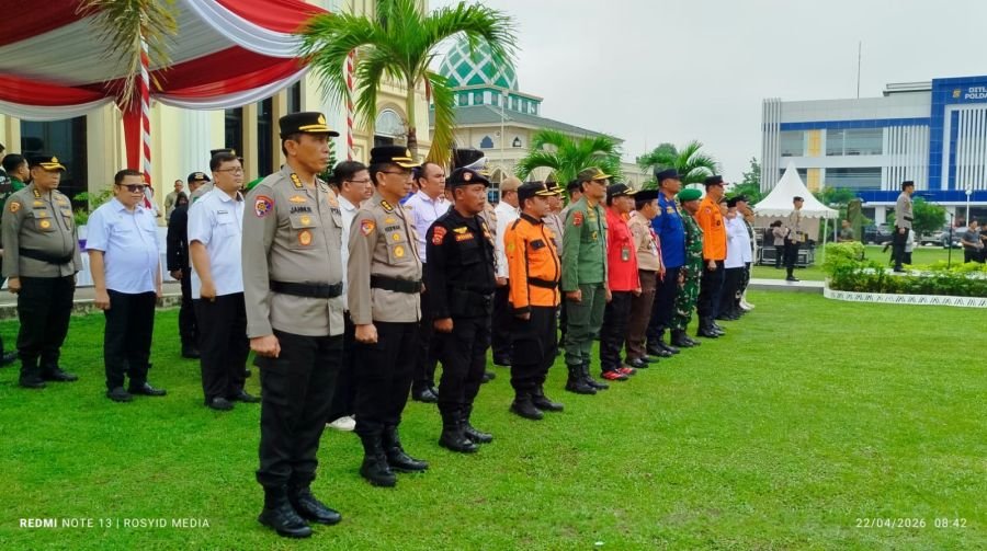 Tunjukkan Kesiapan, Senkom Rescue Jambi Ikut Apel Penanggulangan Karhutla dan Massa