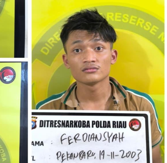 Usai Grebek Rumah Jefrianto, Polda Riau Tangkap AI Diduga Pemilik Narkoba