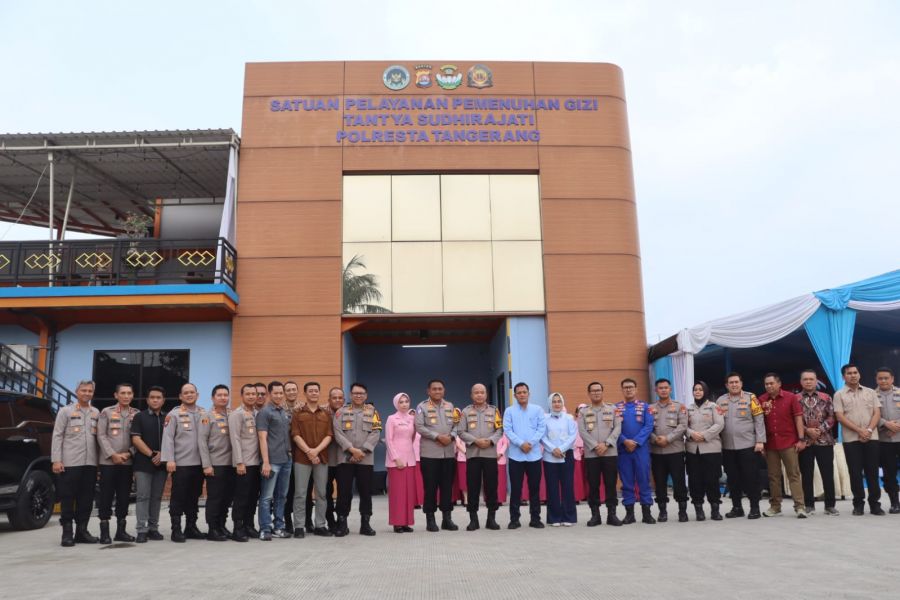 Wakapolda Banten Resmikan SPPG Polresta Tangerang, Komitmen Dukung Program Nasional MBG