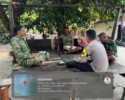 BABINSA DAN BHABINKAMTIBMAS SAMBANGI NELAYAN PEKAJANG, PERKUAT SINERGI DAN KAMTIBMAS
