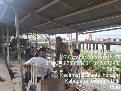Babinsa Koramil 04/Kuindra Gencar Komsos, Ajak Warga Jaga Lingkungan dan Keamanan Wilayah