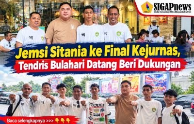 Jemsi Sitania ke Final Kejurnas, Tendris Bulahari Datang Beri Dukungan