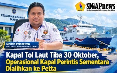 Kapal Tol Laut Tiba 30 Oktober, Operasional Kapal Perintis Sementara Dialihkan ke Petta