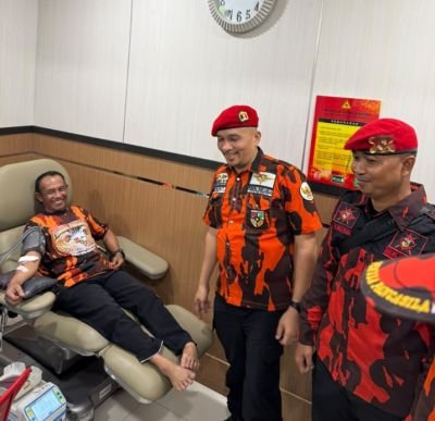 MPC PEMUDA PANCASILA PEKANBARU GELAR DONOR DARAH HUT KE-67